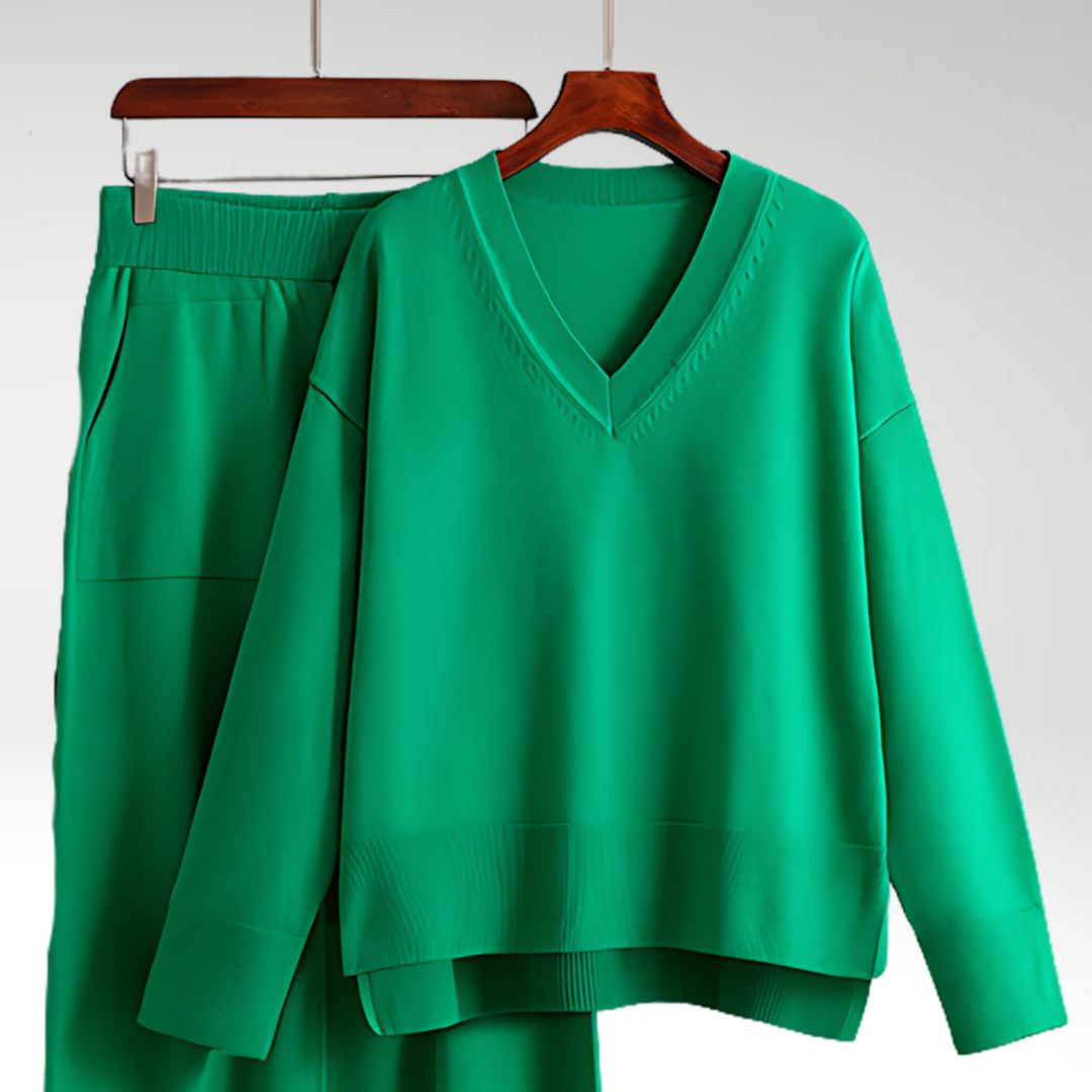 AVA & GRACE NYC™ | Chic V-Neck Set