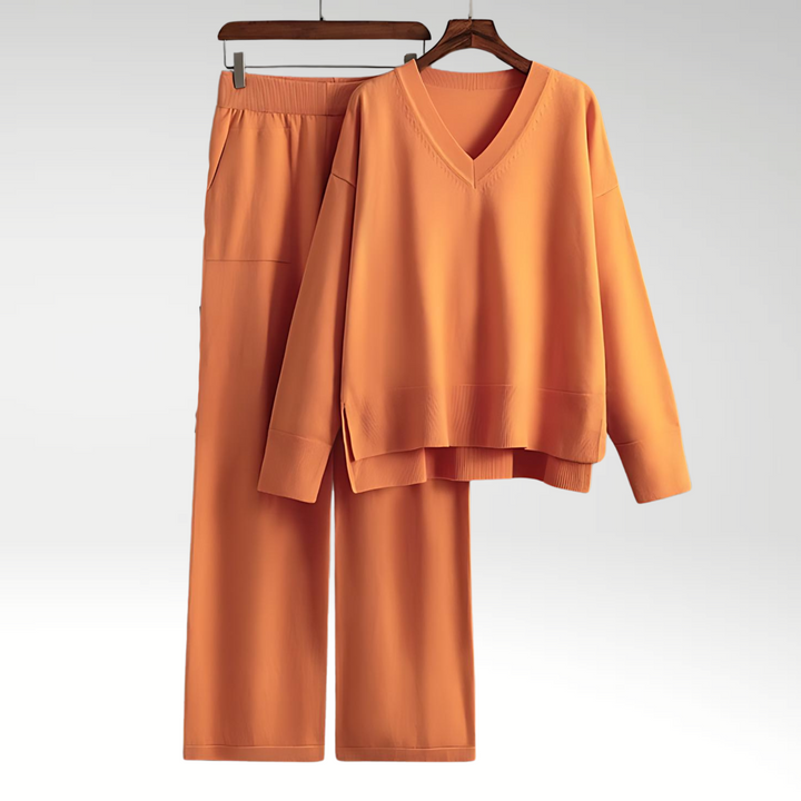 AVA & GRACE NYC™ | Chic V-Neck Set