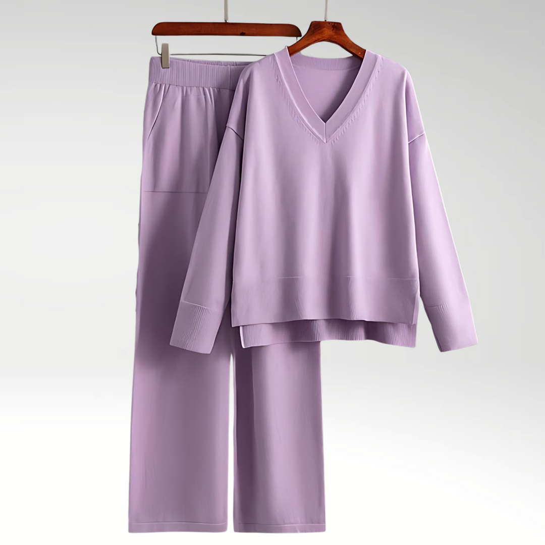 AVA & GRACE NYC™ | Chic V-Neck Set