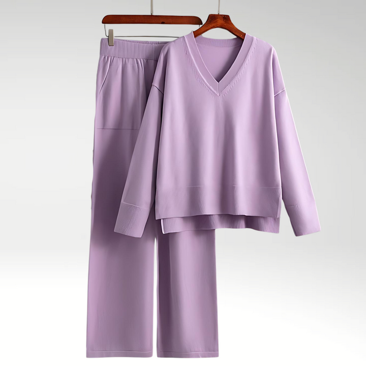 AVA & GRACE NYC™ | Chic V-Neck Set