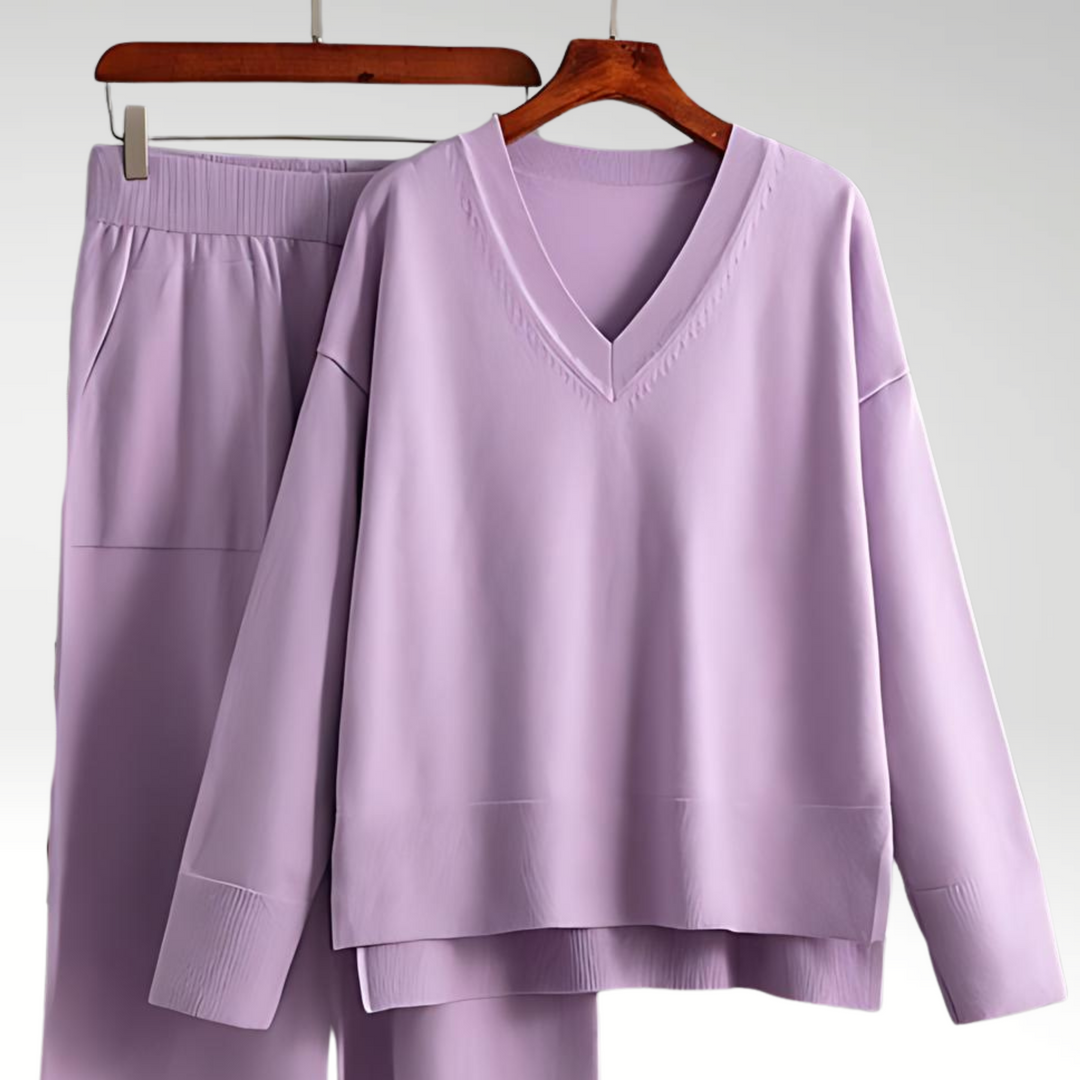 AVA & GRACE NYC™ | Chic V-Neck Set