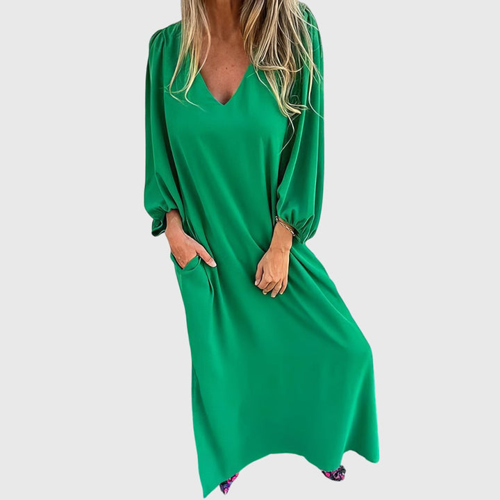 Carol™ - Long Boho Dress with Pockets