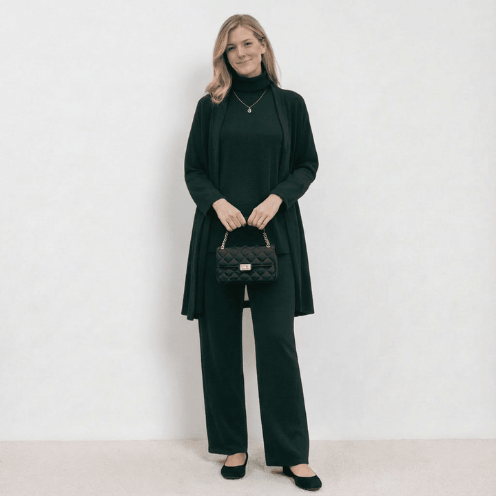 Dilly Cardigan, Knit Top & Pants Set