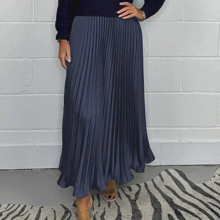 AVA & GRACE NYC™ | Claudia — Maxi Dress with Sweater Top & Pleated Skirt
